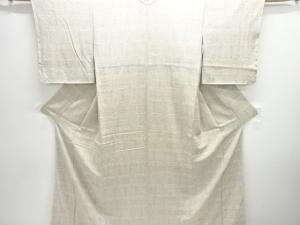 未使用品　横段に更紗模様小紋着物